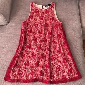 Francesca’s Red Shift Dress